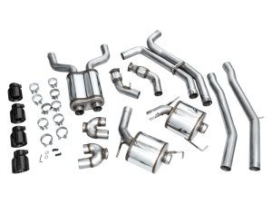 Audi S6 Performance Exhaust - AWE Tuning - Touring Edition - Diamond Black - `19-`23